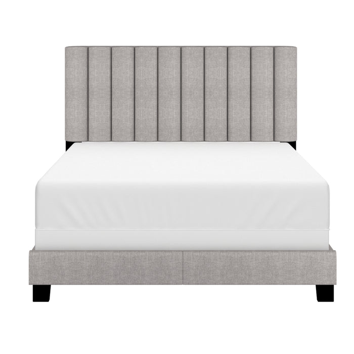 Worldwide Home Furnishings Jedd-54'' Bed-Light Grey Fabric 54" Double Bed, Fabric 101-297D-LGY