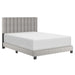 Worldwide Home Furnishings Jedd-60'' Bed-Light Grey Fabric 60" Queen Bed, Fabric 101-297Q-LGY