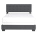 Worldwide Home Furnishings Exton-60'' Bed-Charcoal 60" Queen Bed 101-298Q-CHL