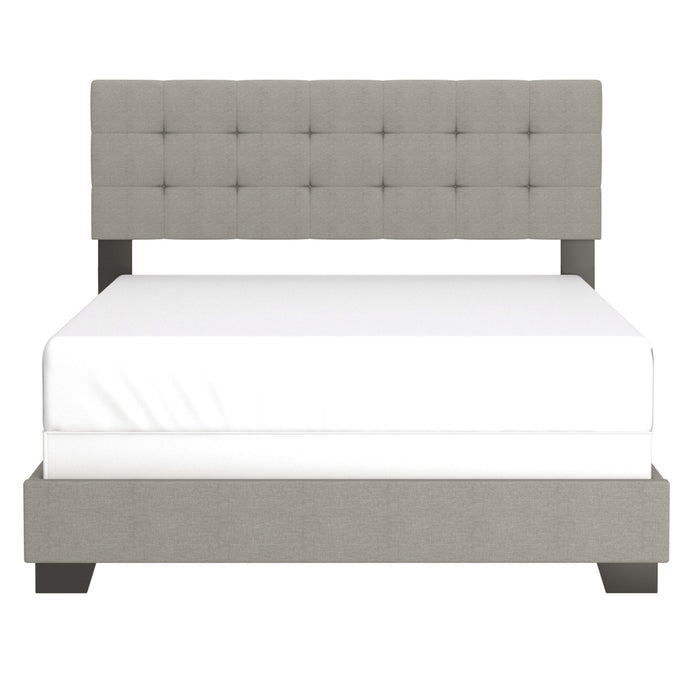 Worldwide Home Furnishings Exton-60'' Bed-Light Grey 60" Queen Bed 101-298Q-LGY