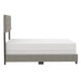 Worldwide Home Furnishings Exton-60'' Bed-Light Grey 60" Queen Bed 101-298Q-LGY