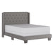 Worldwide Home Furnishings Gunner-54'' Bed-Light Grey 54" Double Bed 101-299D-LGY