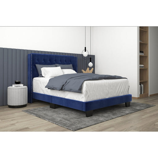 Worldwide Home Furnishings Gunner-54'' Bed-Blue 54" Double Bed 101-299D-NAV