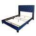 Worldwide Home Furnishings Gunner-60'' Bed-Blue 60" Queen Bed 101-299Q-NAV