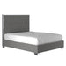 Worldwide Home Furnishings Lucille-60'' Bed-Grey/Silver 60" Queen Bed 101-596Q-GY_CH