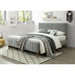 Worldwide Home Furnishings Hannah-60'' Platform Bed-Light Grey 60" Queen Platform Bed 101-622Q-LG