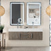 James Martin Columbia 59" Double Wall Mount Vanity