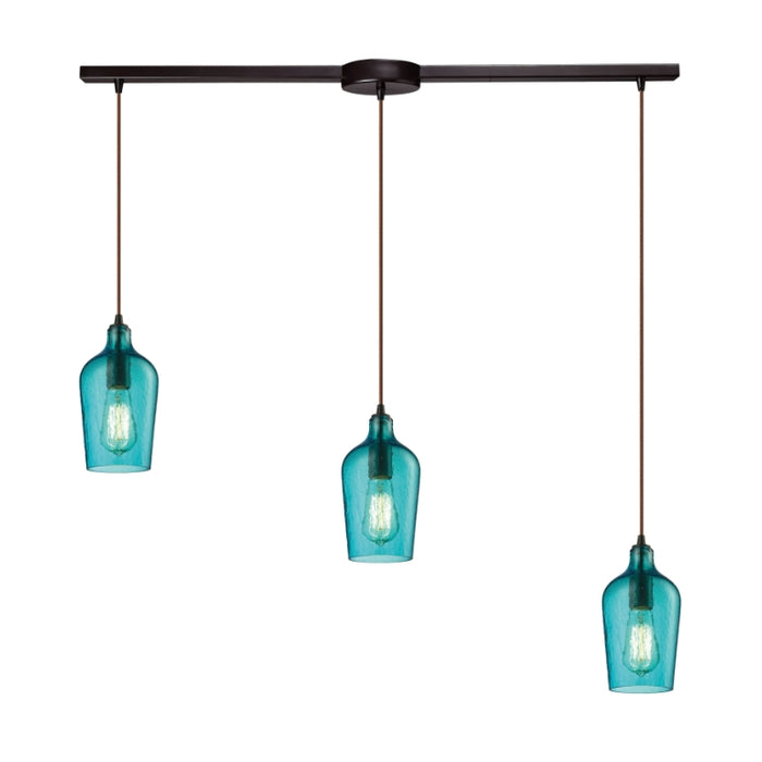 Elk Lighting Hammered Glass Configurable Multi Pendant