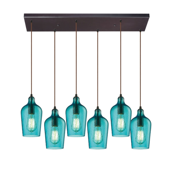 Elk Lighting Hammered Glass Configurable Multi Pendant