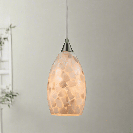 Elk Lighting Capri Satin Nickel LED Mini Pendant