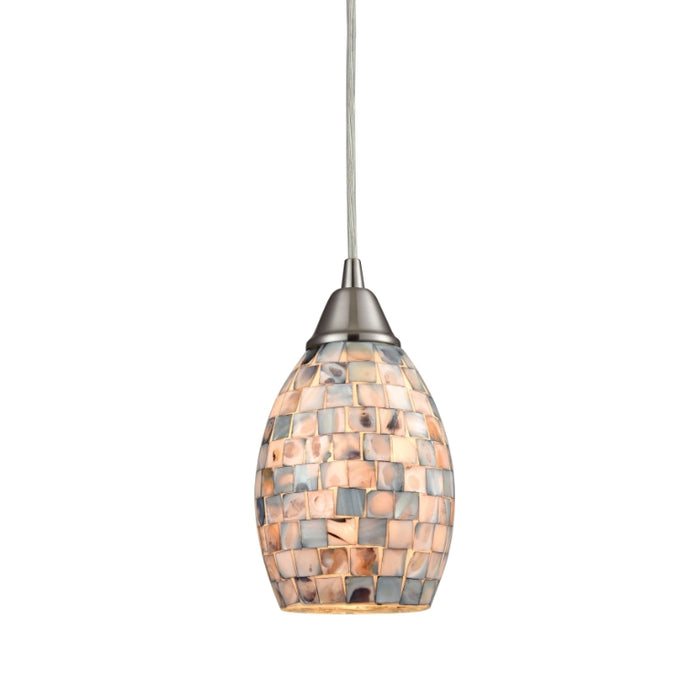 Elk Lighting Capri Satin Nickel Pendant