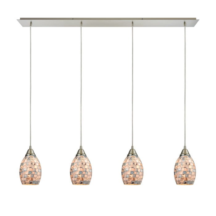 Elk Lighting Capri Satin Nickel Pendant