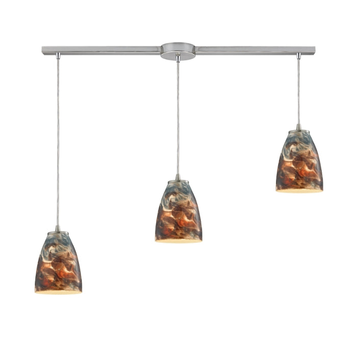 Elk Lighting Abstractions Satin Nickel Configurable Multi Pendant