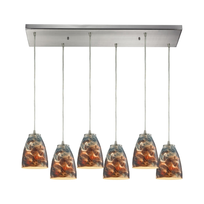 Elk Lighting Abstractions Satin Nickel Configurable Multi Pendant