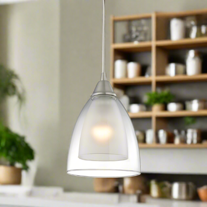 Elk Lighting Layers Satin Nickel Configurable Multi Pendant
