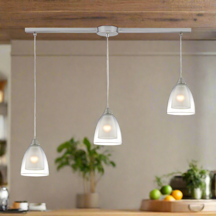 Elk Lighting Layers Satin Nickel Configurable Multi Pendant