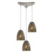 Elk Lighting Fissure Satin Nickel Multi Pendant