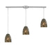 Elk Lighting Fissure Satin Nickel Multi Pendant