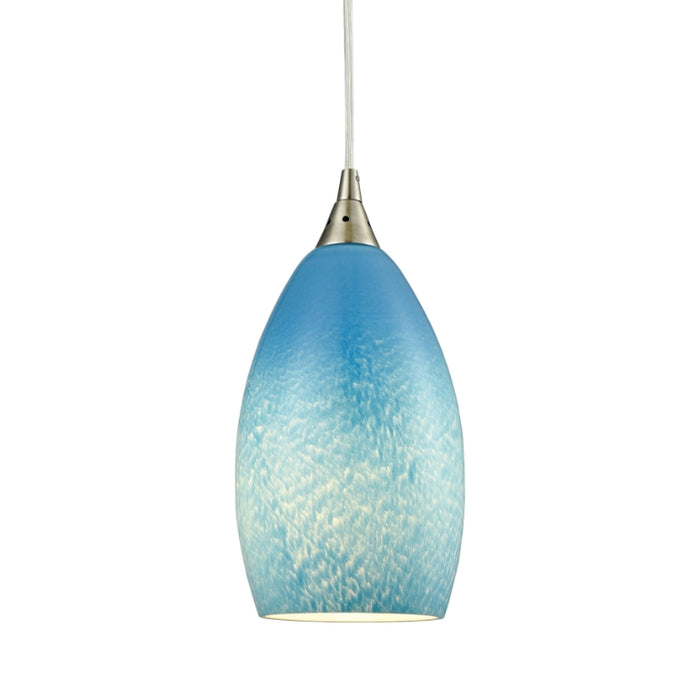 Elk Lighting Earth Satin Nickel LED Mini Pendant