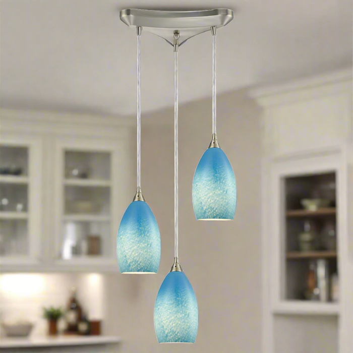 Elk Lighting Earth Satin Nickel LED Mini Pendant