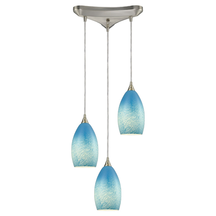 Elk Lighting Earth Satin Nickel LED Mini Pendant