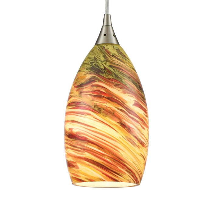 Elk Lighting Collanino Satin Nickel Mini Pendant