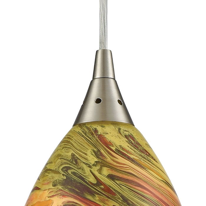 Elk Lighting Collanino Satin Nickel Mini Pendant