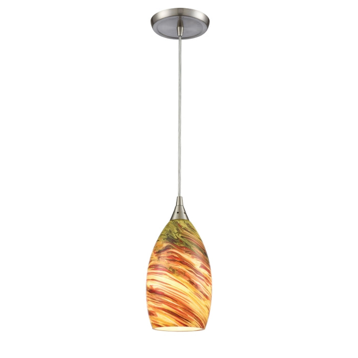 Elk Lighting Collanino Satin Nickel Mini Pendant