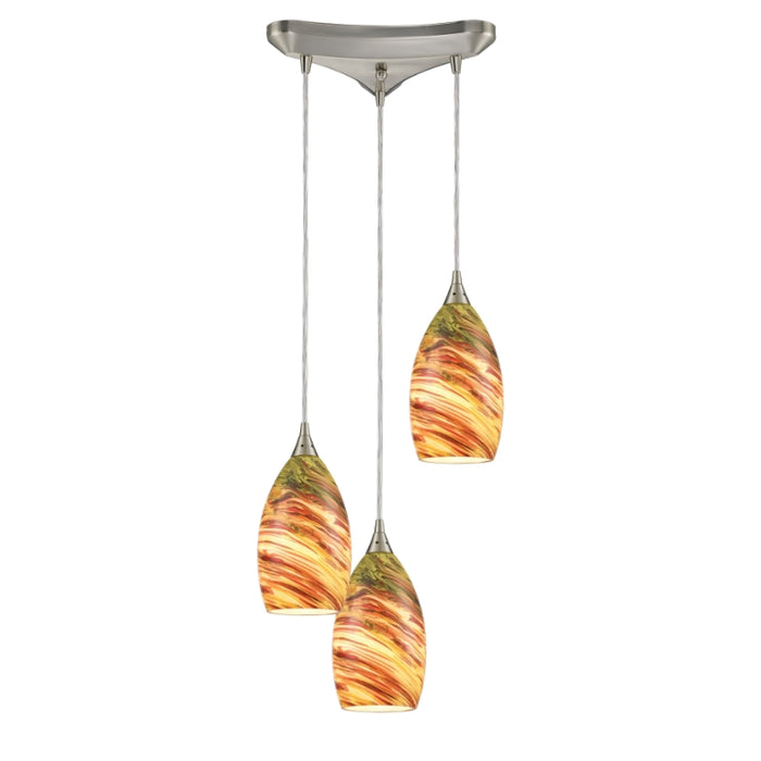 Elk Lighting Collanino Satin Nickel Mini Pendant