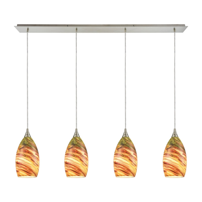 Elk Lighting Collanino Satin Nickel Mini Pendant