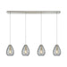 Elk Lighting Lagoon Satin Nickel Mini Pendant