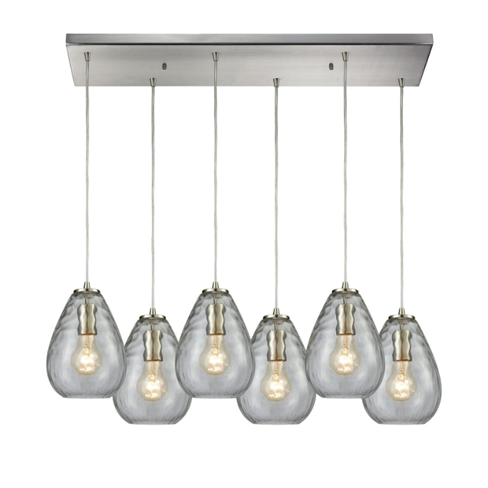 Elk Lighting Lagoon Satin Nickel Mini Pendant