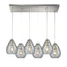 Elk Lighting Lagoon Satin Nickel Mini Pendant