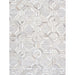 Pasargad Home Galaxy Collection Silver Cowhide & Sari Silk Area Rug- 4' 0'' X 6' 0'' ptx-3137 4x6