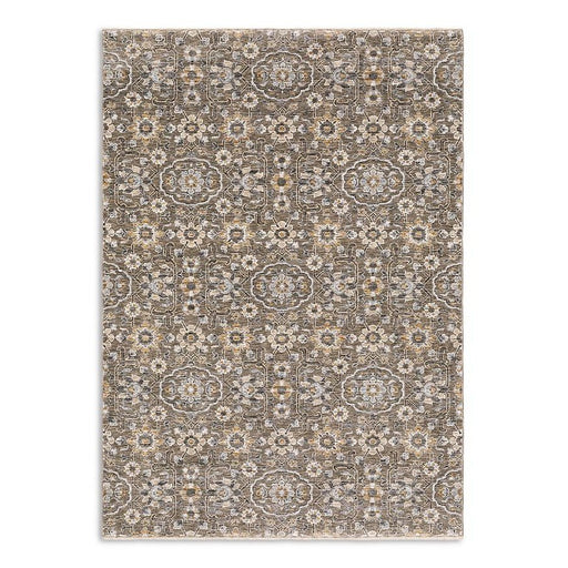 Oriental Weavers Maharaja 532D1 Grey/ Tan 7'10"" x 10'10"" Indoor Area Rug M532D1240340ST