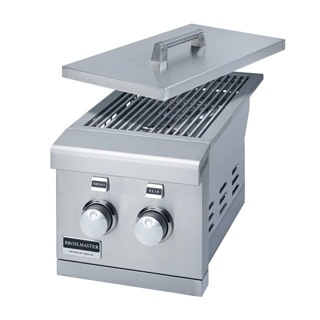 Broilmaster 12" Double Side Burner Slide-In for Built-In Stainless Steel Gas Grills