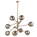 Elk Lighting Accelerated Returns Aged Brass 8 Light Chandelier 1141-082