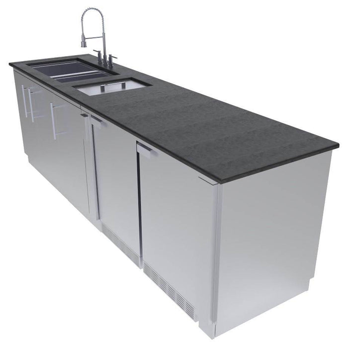 Sunstone Galley 9’ Clean & Prep Cabinet Island Package SCPGALLEY