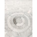 Pasargad Home Galaxy Collection Silver Cowhide & Sari Silk Area Rug- 4' 0'' X 6' 0'' ptx-3137 4x6