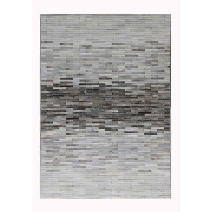 Pasargad Home Galaxy Collection Silver Cowhide Area Rug- 8' 0'' X 10' 0'' ptx-1960 8x10