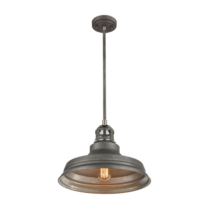 Elk Lighting Carbondale Slate Mist 15'' Wide 1-Light Pendant