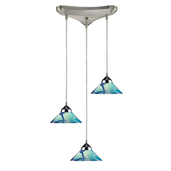 Elk Lighting Refraction Polished Chrome Mini Pendant