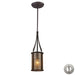 Elk Lighting Barringer Aged Bronze Mini Pendant