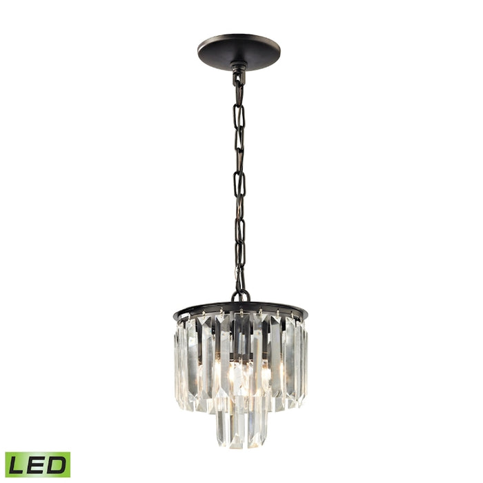 Elk Lighting Palacial Oil Rubbed Bronze 8'' Wide Mini Pendant