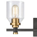 Elk Lighting Cambria Matte Black, Satin Brass Vanity Light