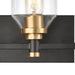 Elk Lighting Cambria Matte Black, Satin Brass Vanity Light