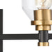 Elk Lighting Cambria Matte Black, Satin Brass Vanity Light