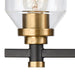 Elk Lighting Cambria Matte Black, Satin Brass Vanity Light