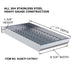 Sunstone 10" Wide Charcoal Tray with Removable Panel