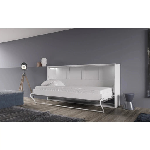Maxima House Horizontal European TWIN size Murphy Bed INVENTO with LED